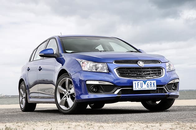 Blue Holden Cruze