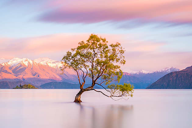 Lake Wanaka at sunrise New Zealand