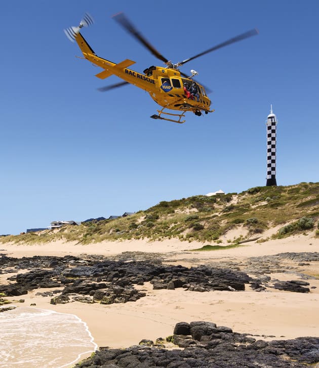 RAC Rescue helicopter 5000th mission milestone