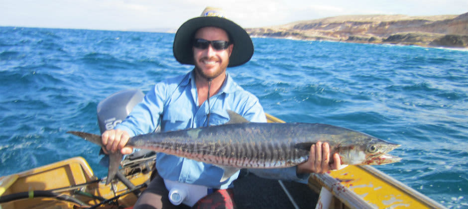 Mat Lyons at sea