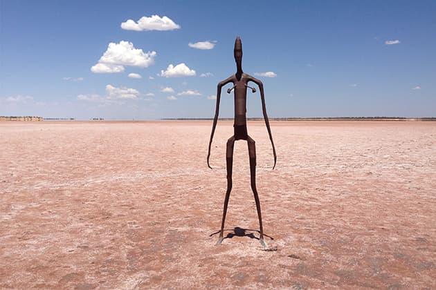 Antony Gormley Sculptures at Lake Ballard