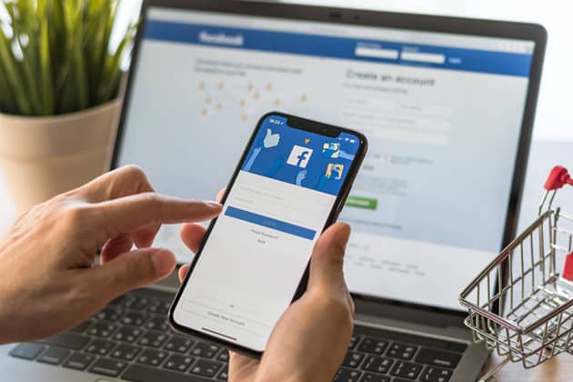 Checking Facebook