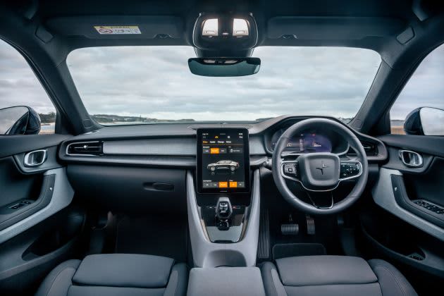 Interior of Polestar 2