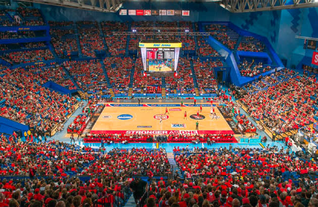 Perth Wildcats playing at RAC Arena