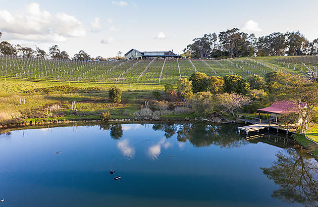 The exterior of Wills Domain winery in the Margaret River region