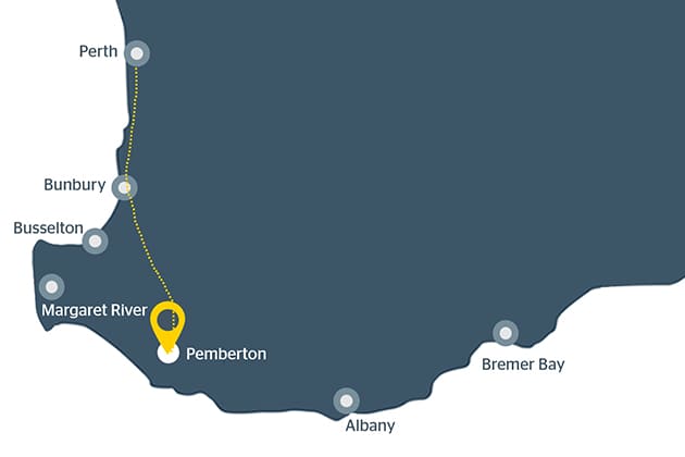 Image of a map of Pemberton