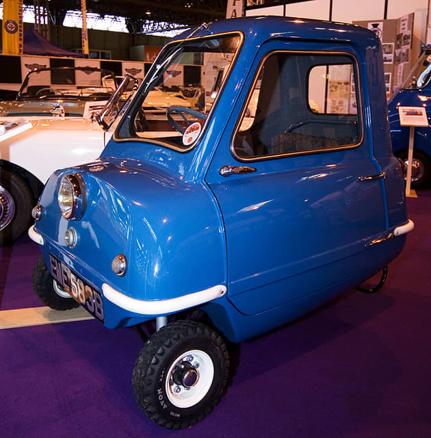 A blue Peel P50