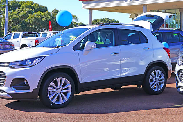 Car at a dealership