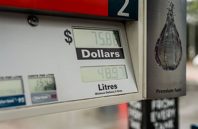 Fuel station pump screen