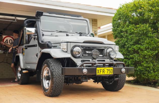 1979 Toyota LandCruiser BJ40 parked on a driveway