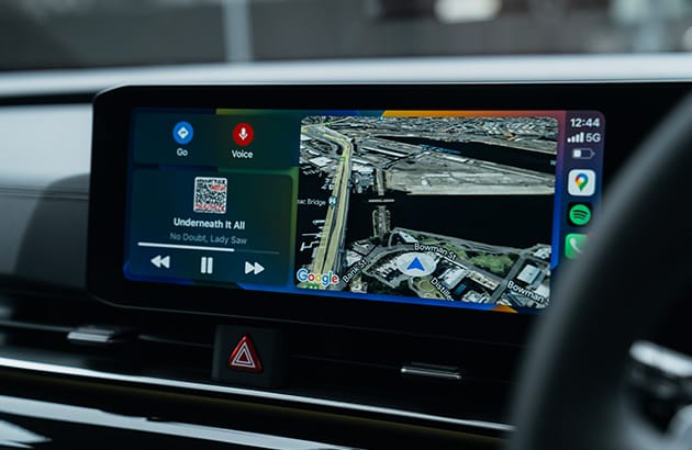 A Kia Carnival infotainment screen