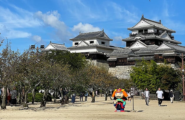 Matsuyama Castle in south-west Japan