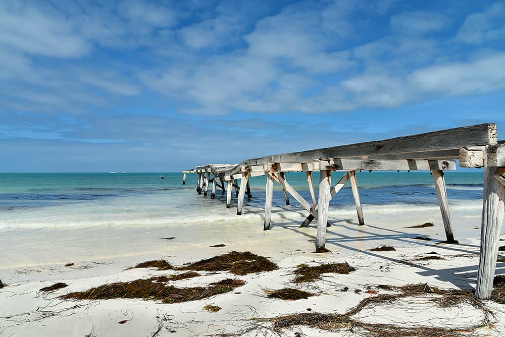 The old wooden Eucla jetty