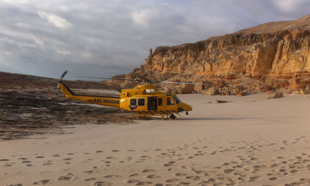 The RAC Rescue Helicopter at Steep Point