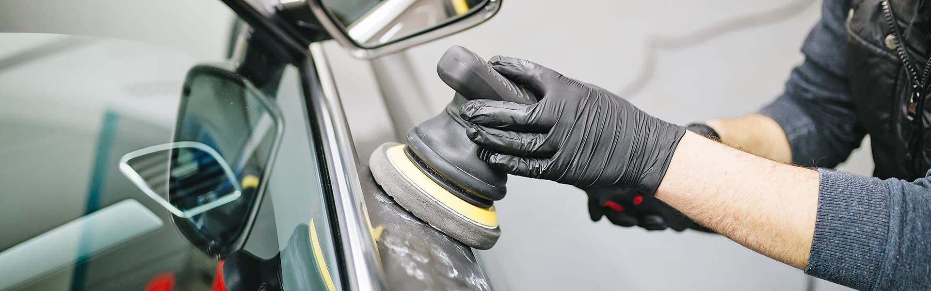 Buffing up a car that is covered in car wax