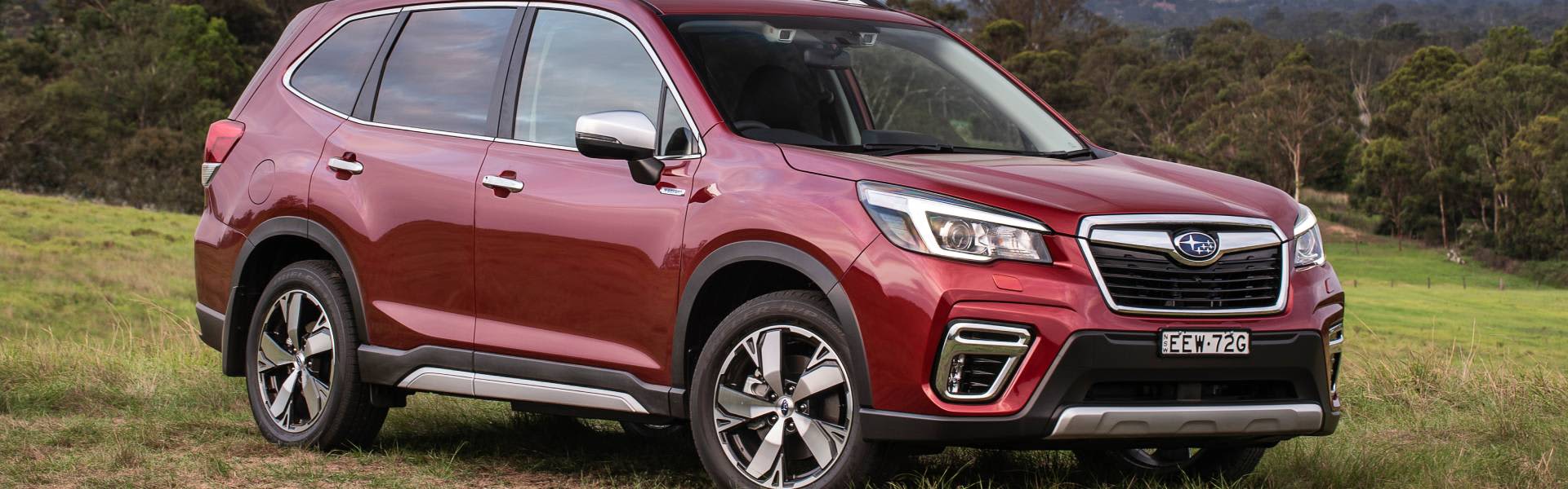 2020 Subaru Forester Hybrid red