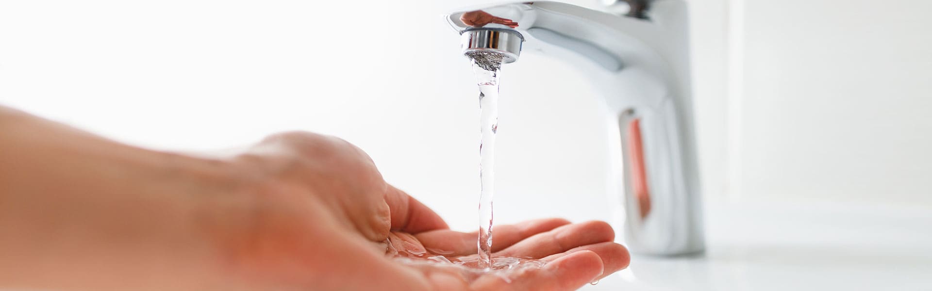 Tap running with water