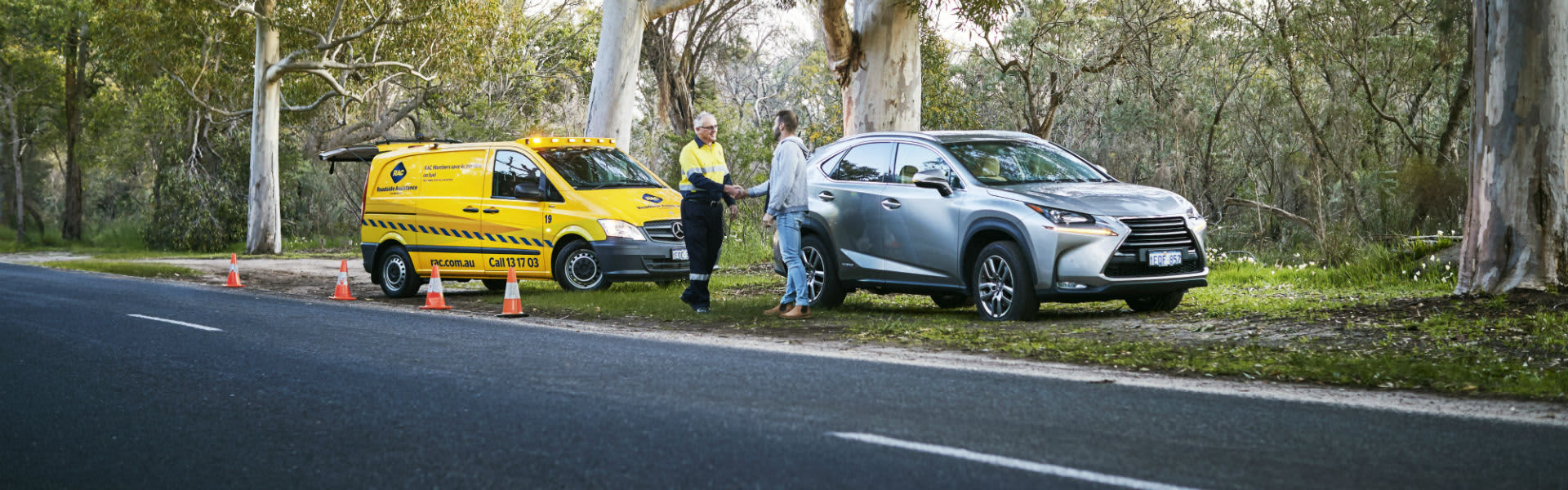 RAC Patrol attending a breakdown