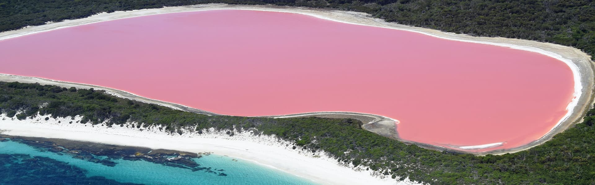 Image of pink lake