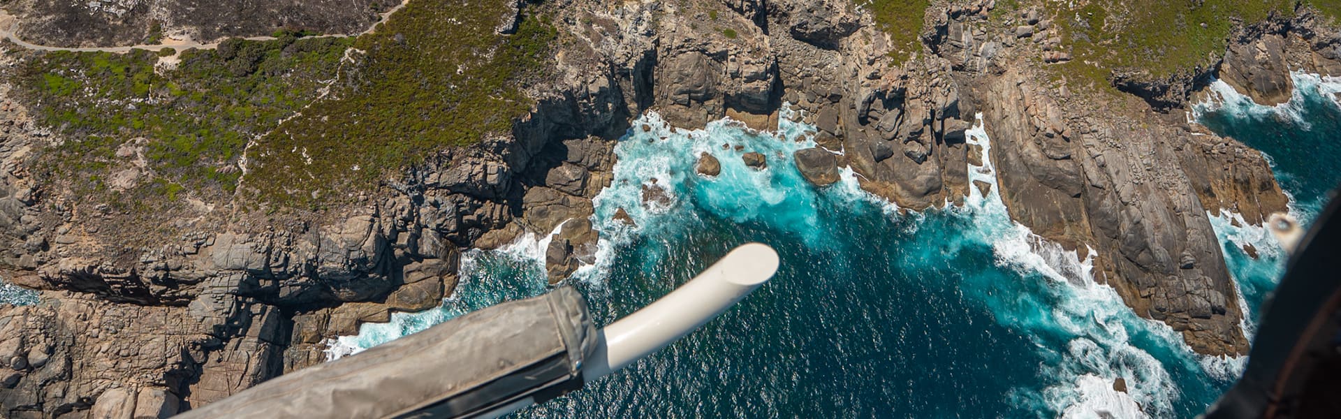 View of Albany coastline from Scenic Helicopters aircraft