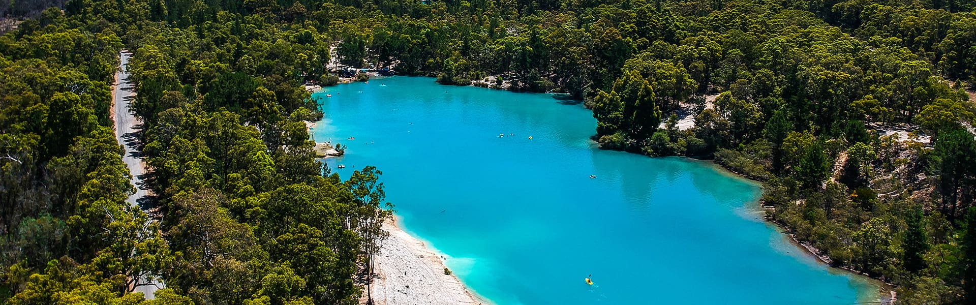 Image of a blue lake