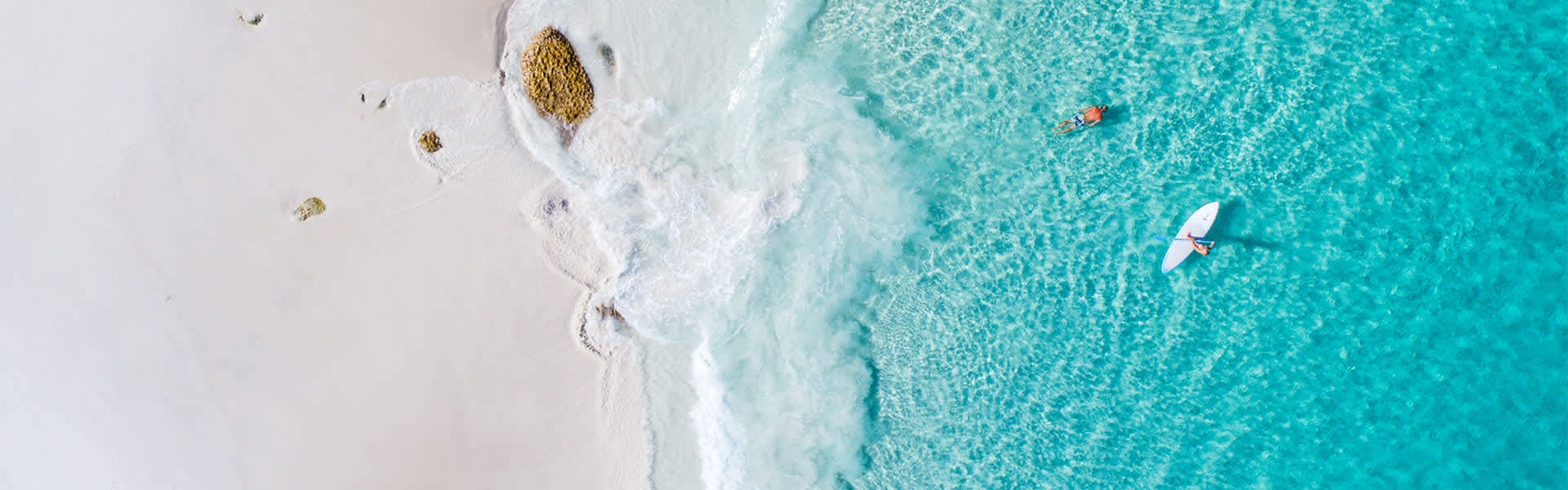 A drone's view of Hellfire Bay in Esperance