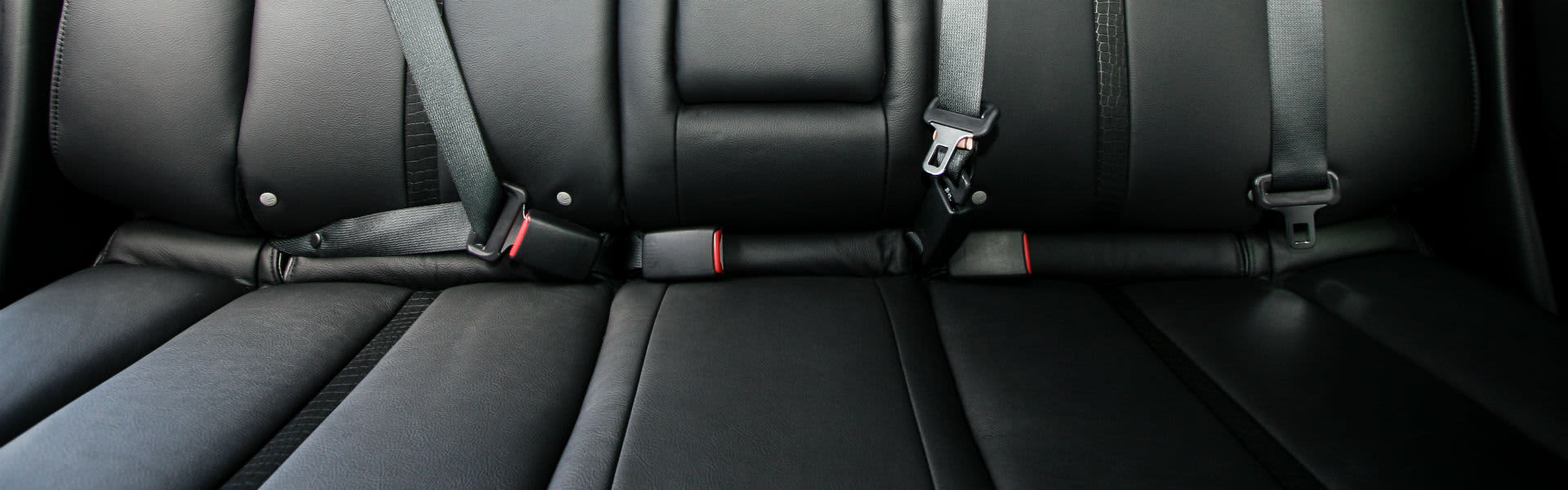 A back seat of a car