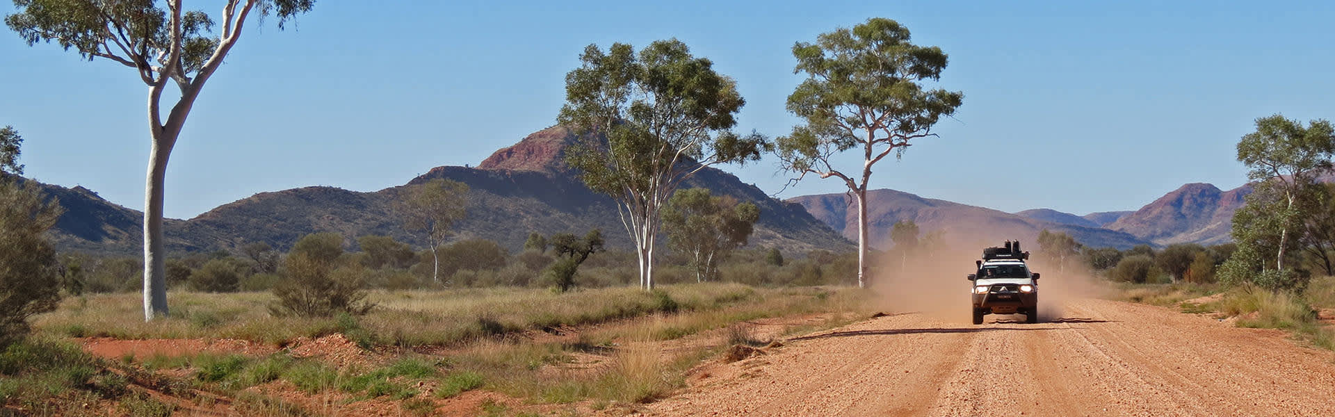 Driving along the Great Central Road