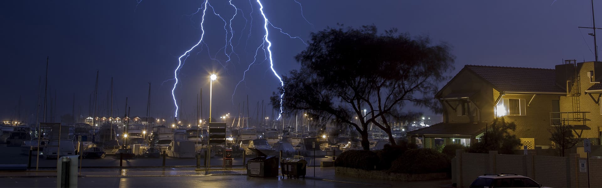 Image of storm next to home