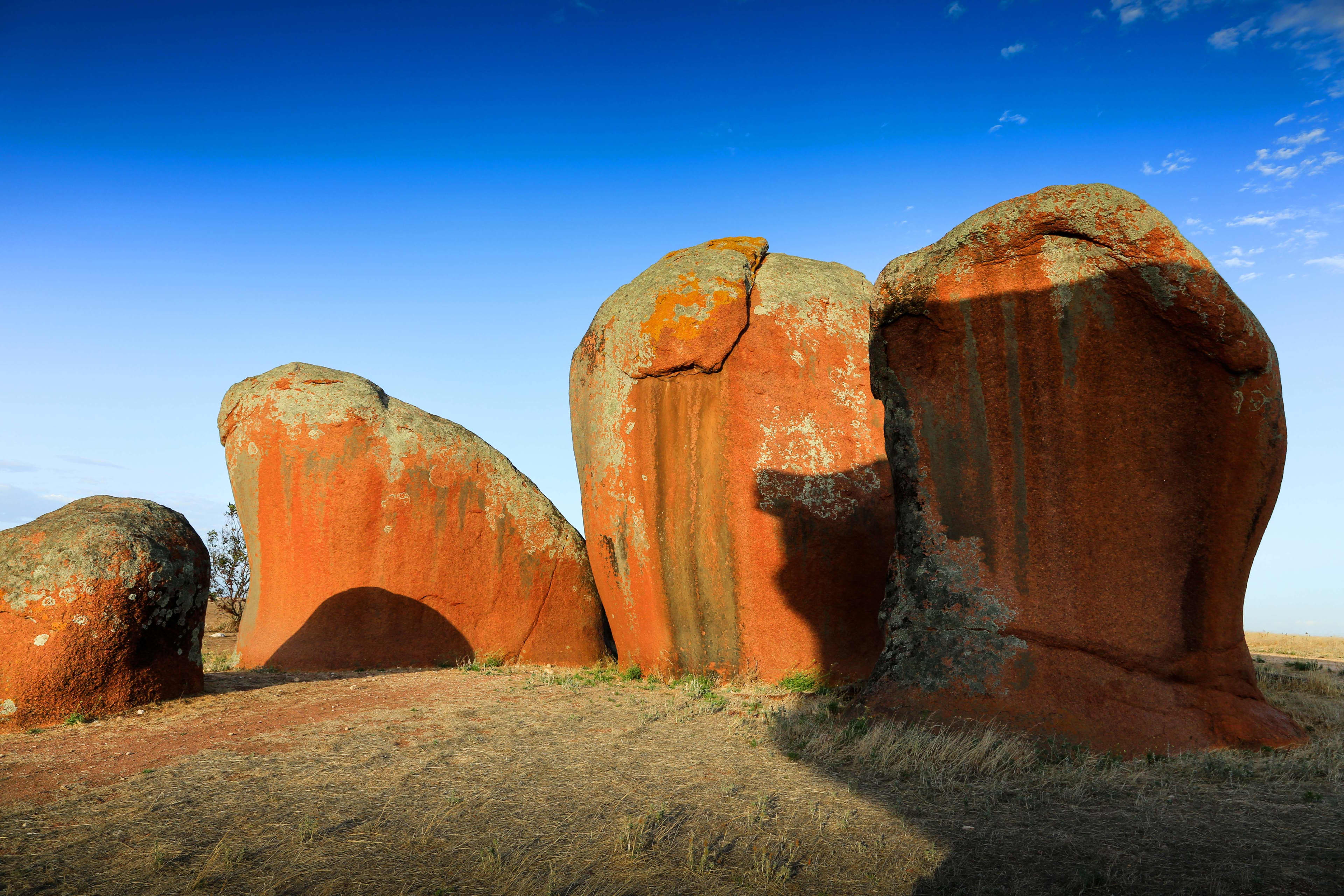 Red boulders of Murphys Haystacks