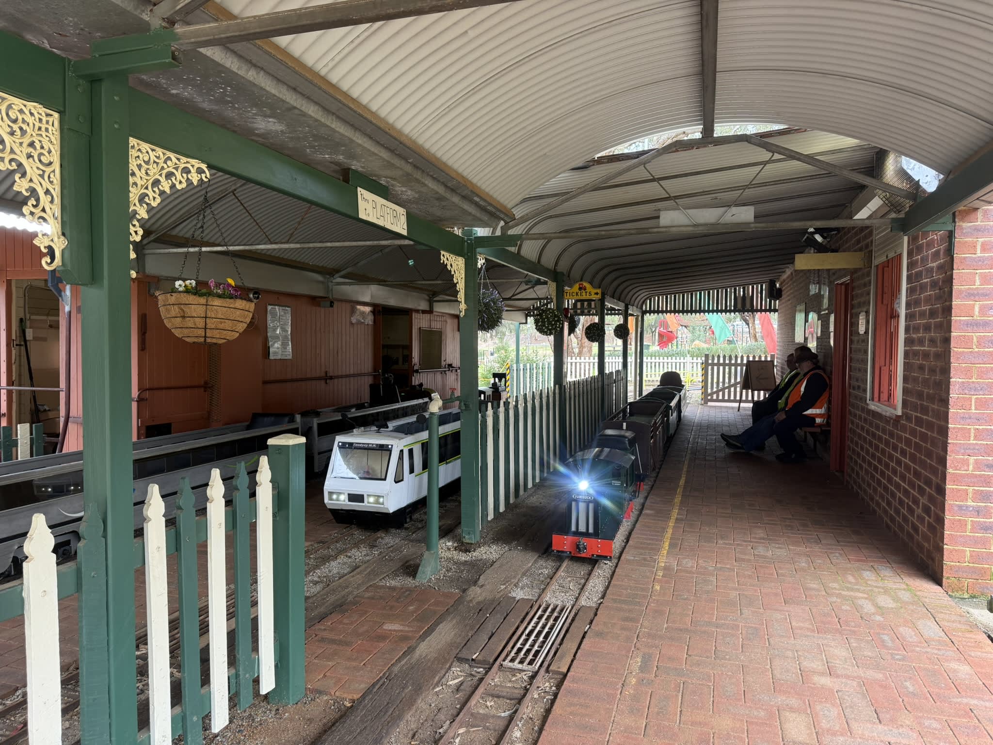 Trains at Toodyay's miniature railway