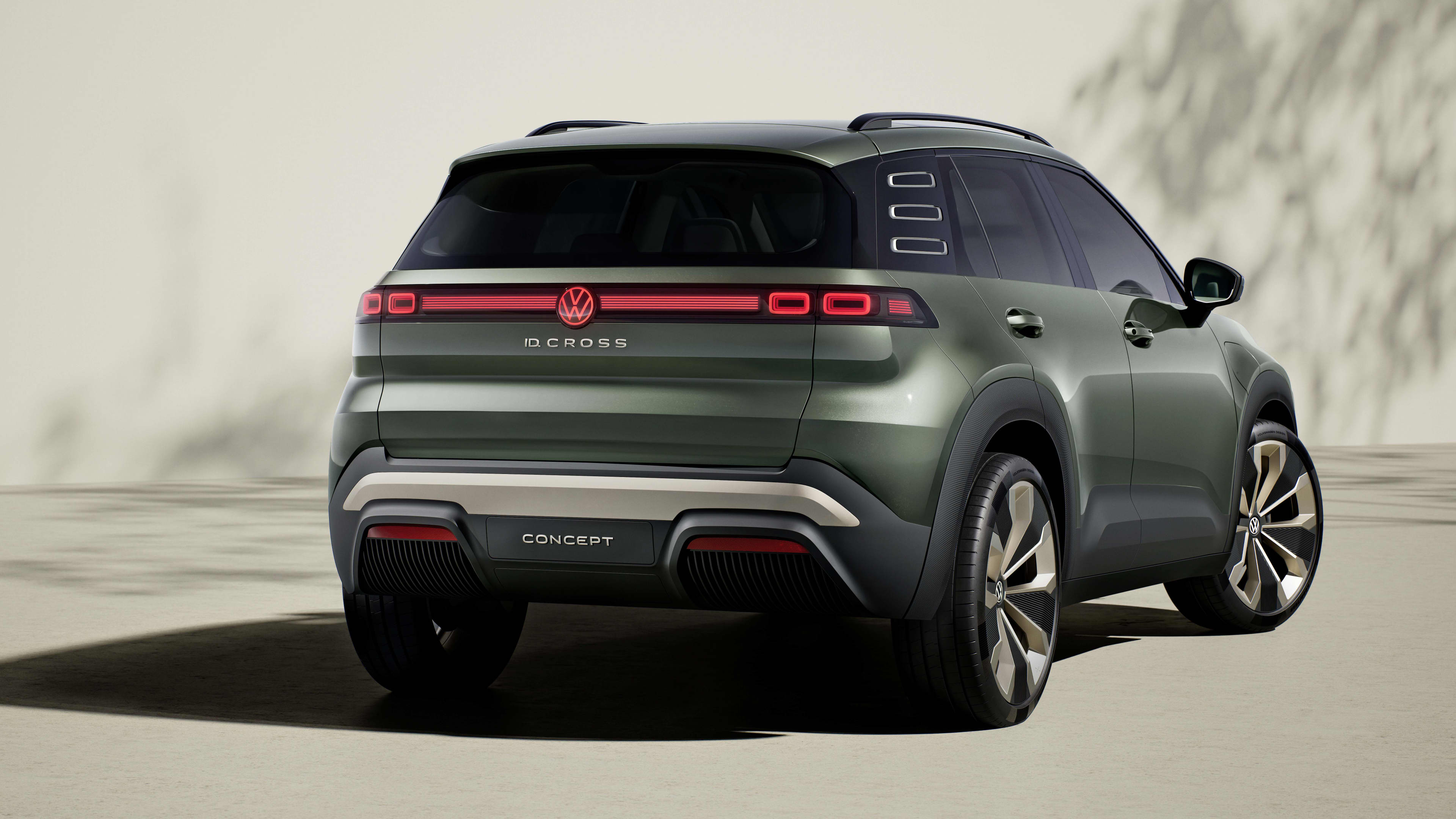 View of the rear of a  Volkswagen ID