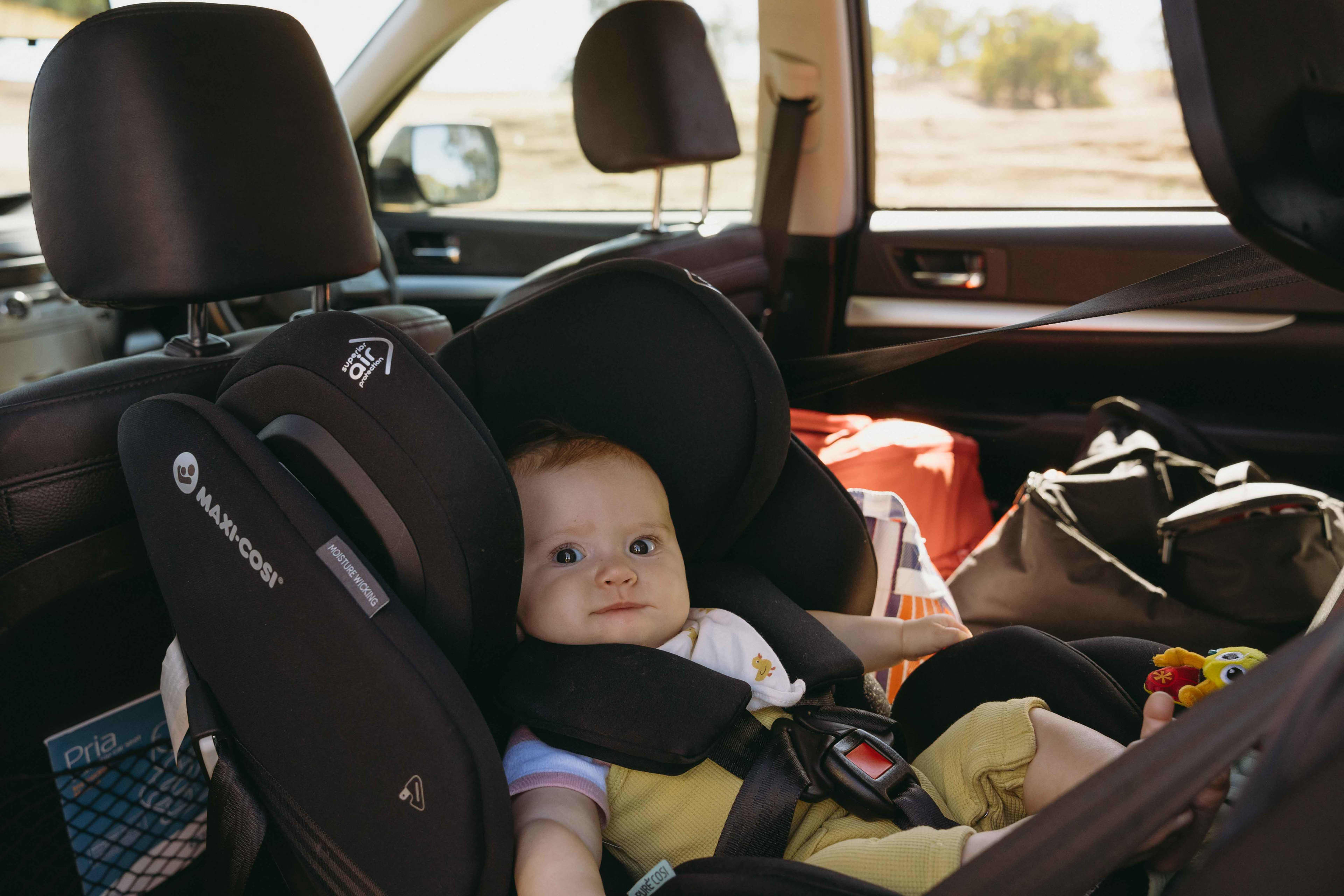 Baby in car seat