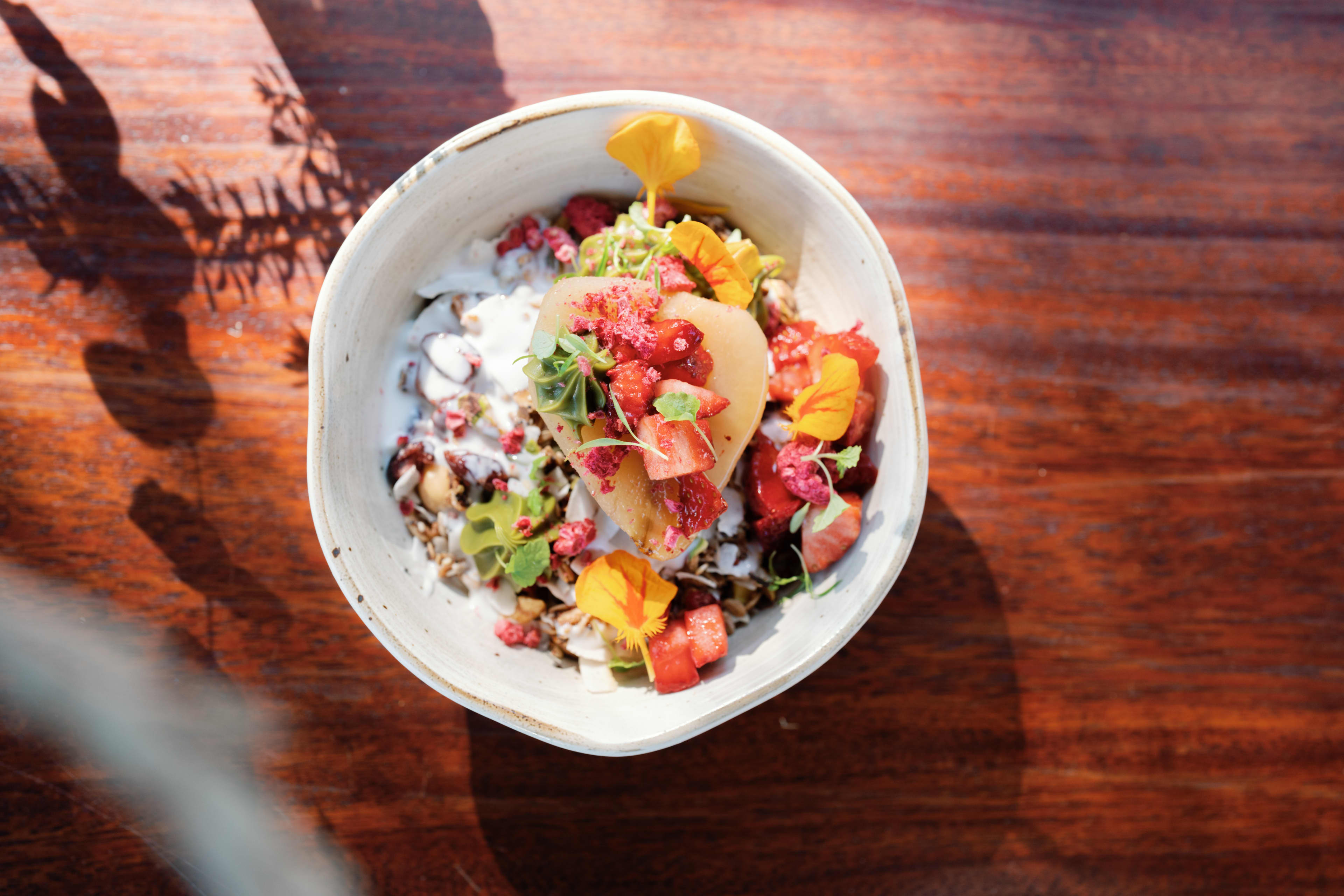 sunshine breakfast bowl on table