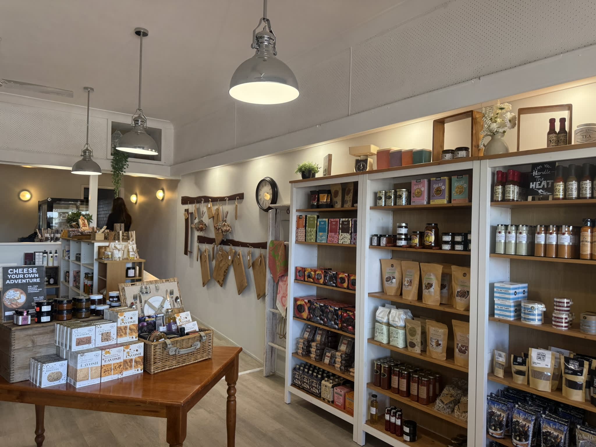 Shelves of goods inside Collie Providore