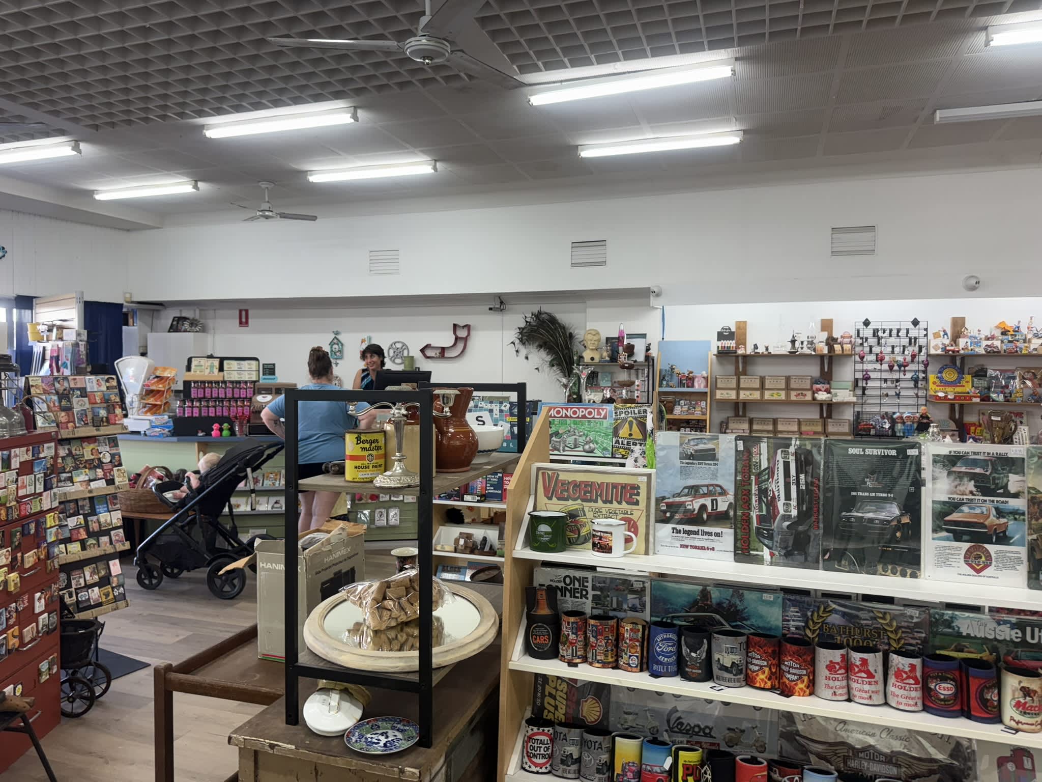 Display shelves inside Collie's Retro Respection