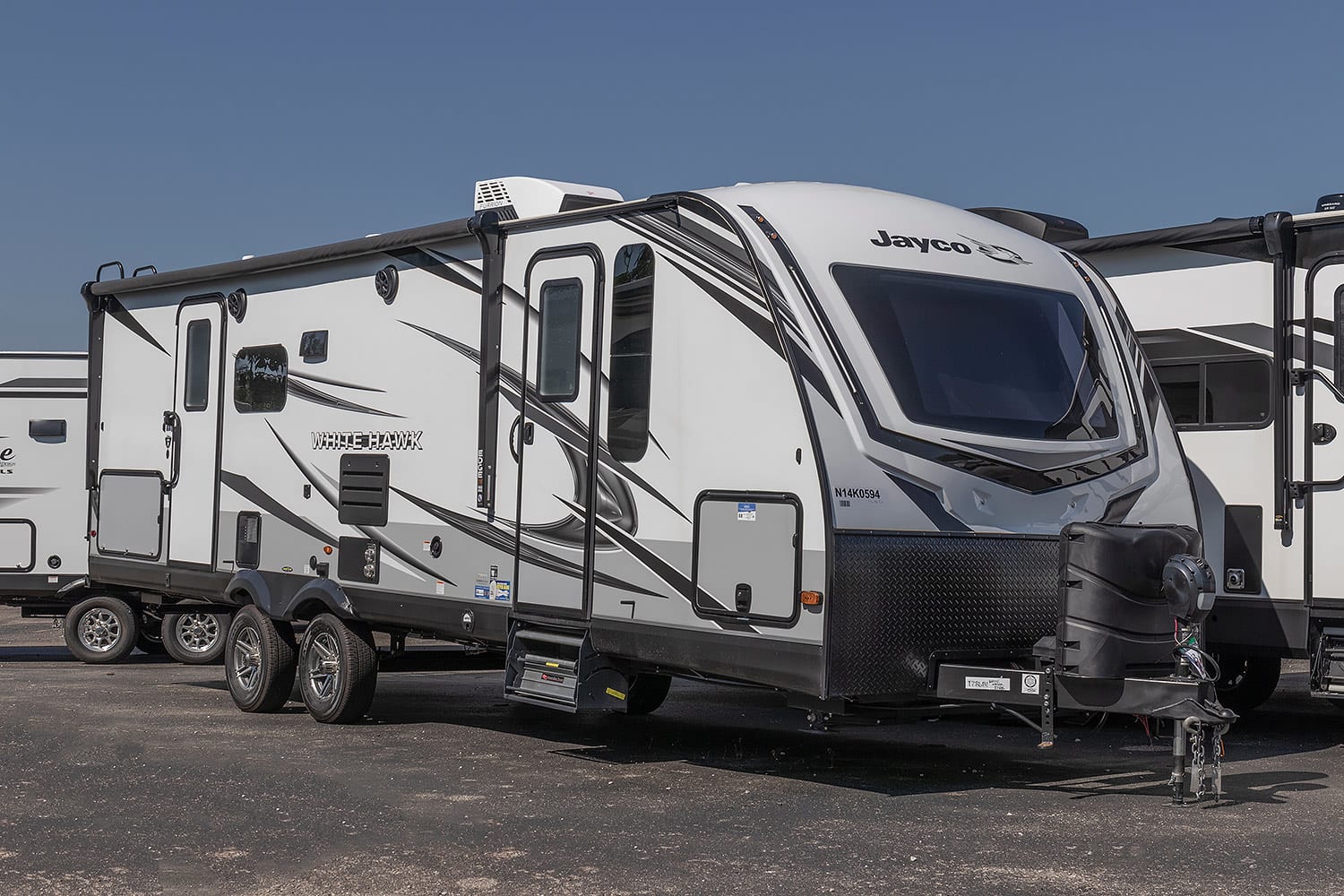 A Jayco caravan on display