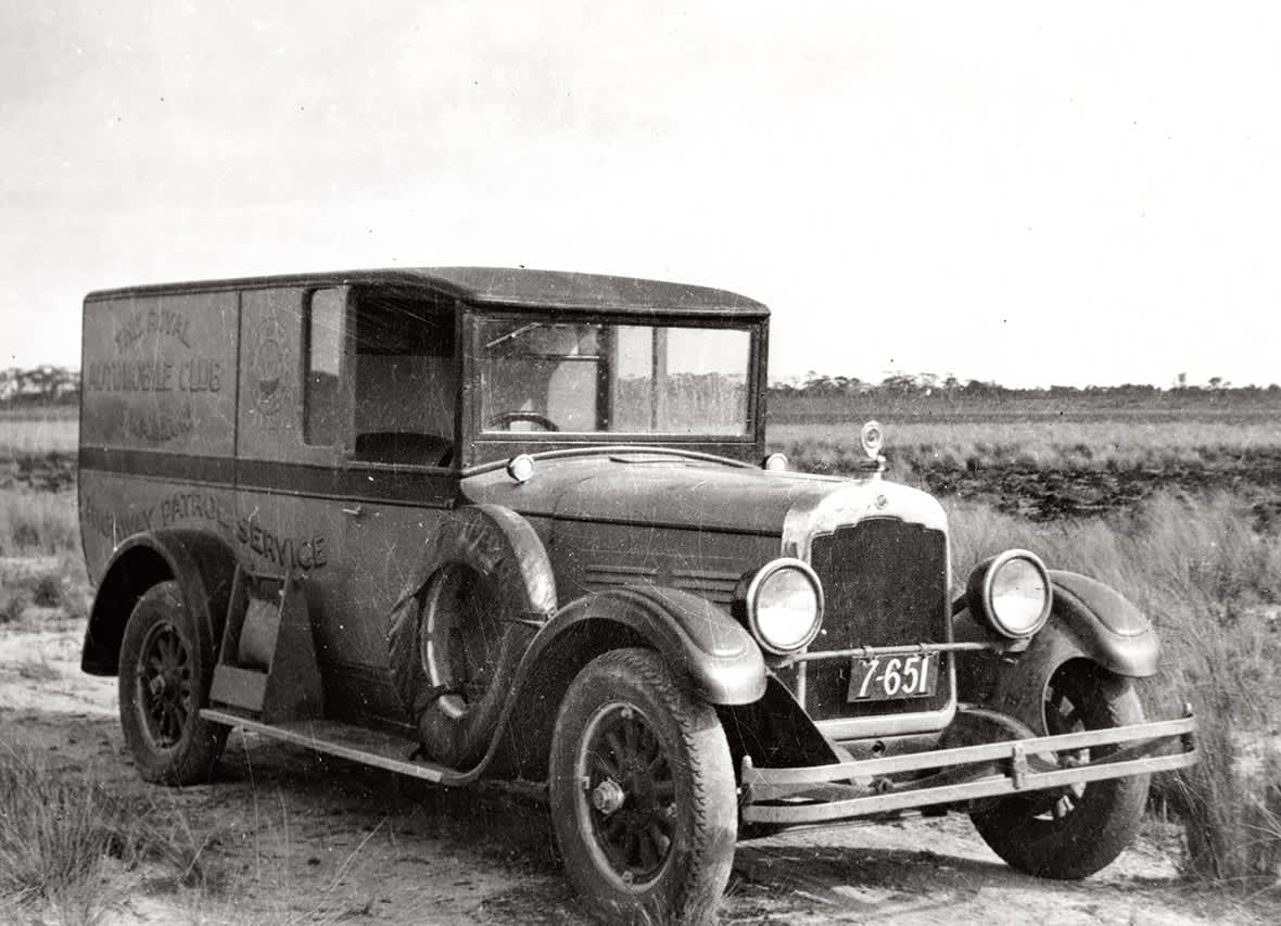 An RAC REO truck patrol car 1920s