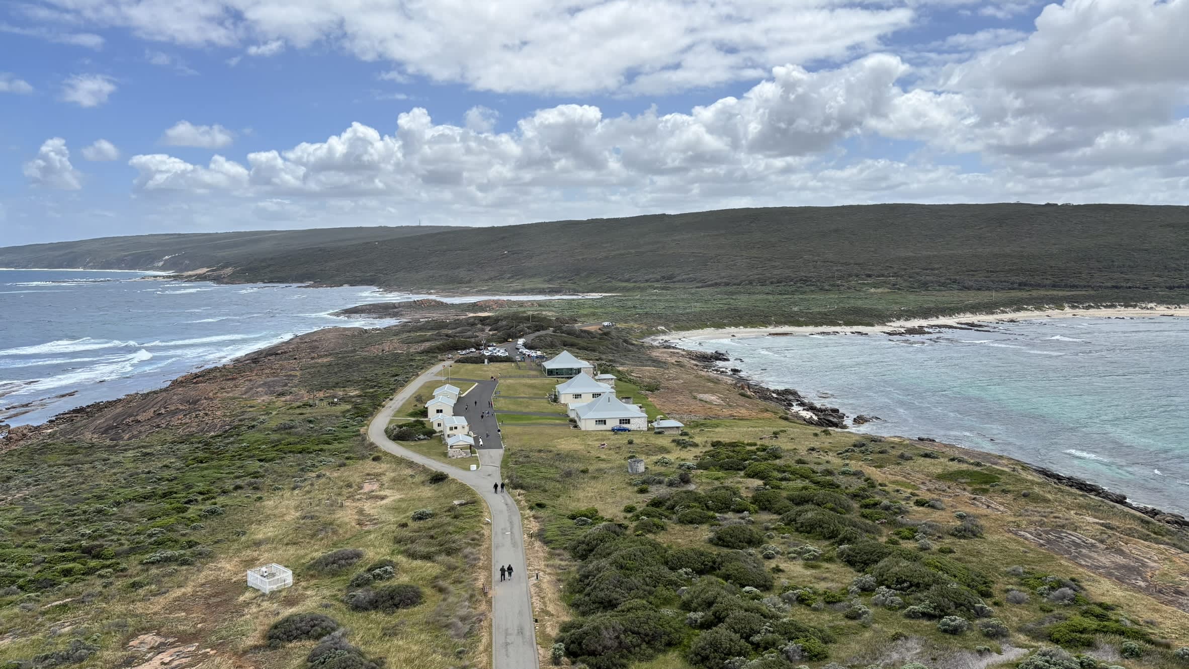 View of ocean from top of lighthouse