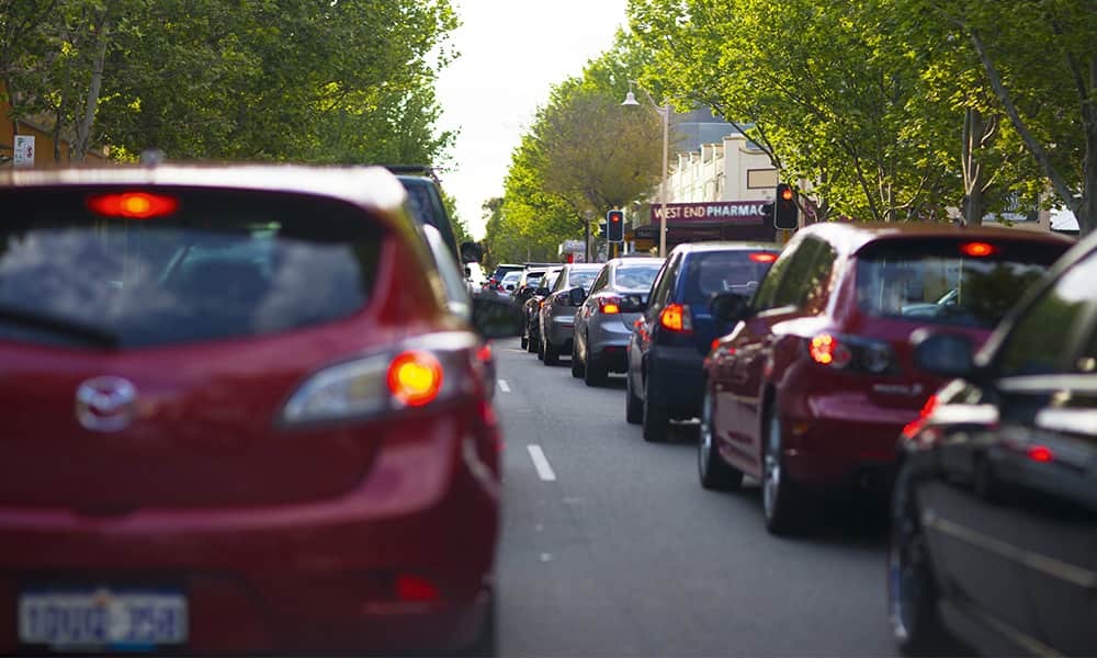 Image of traffic buildup