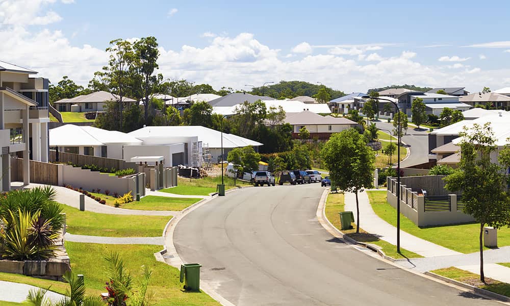 View of suburban street