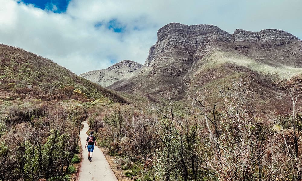 Image of person hiking