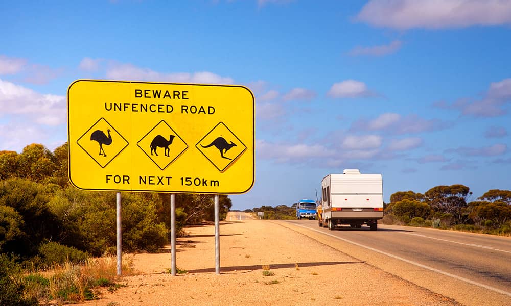 Towing your caravan road rules
