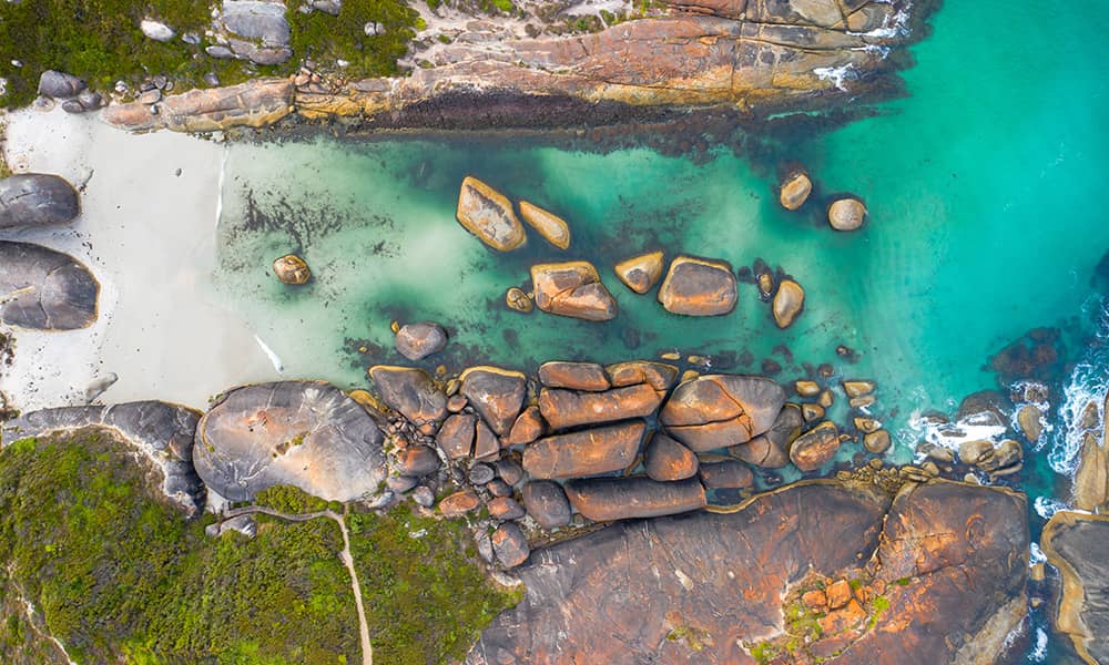 Image of pool from above
