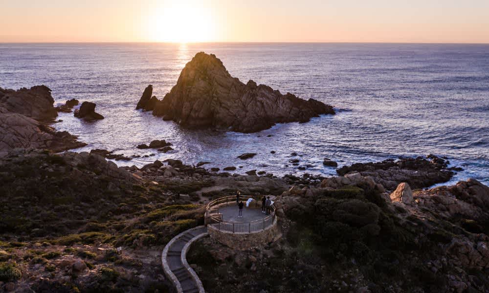 View of Sugarloaf Rock at Sunset