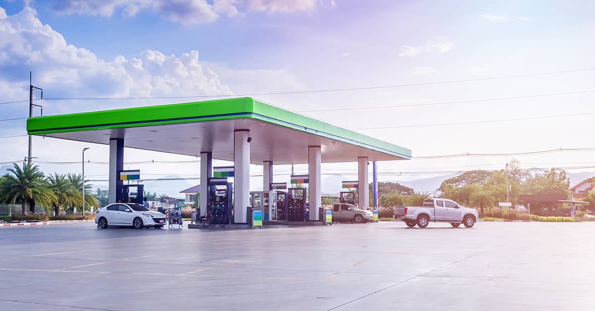 Image of petrol station