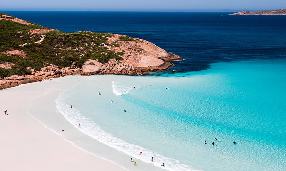People on a beach