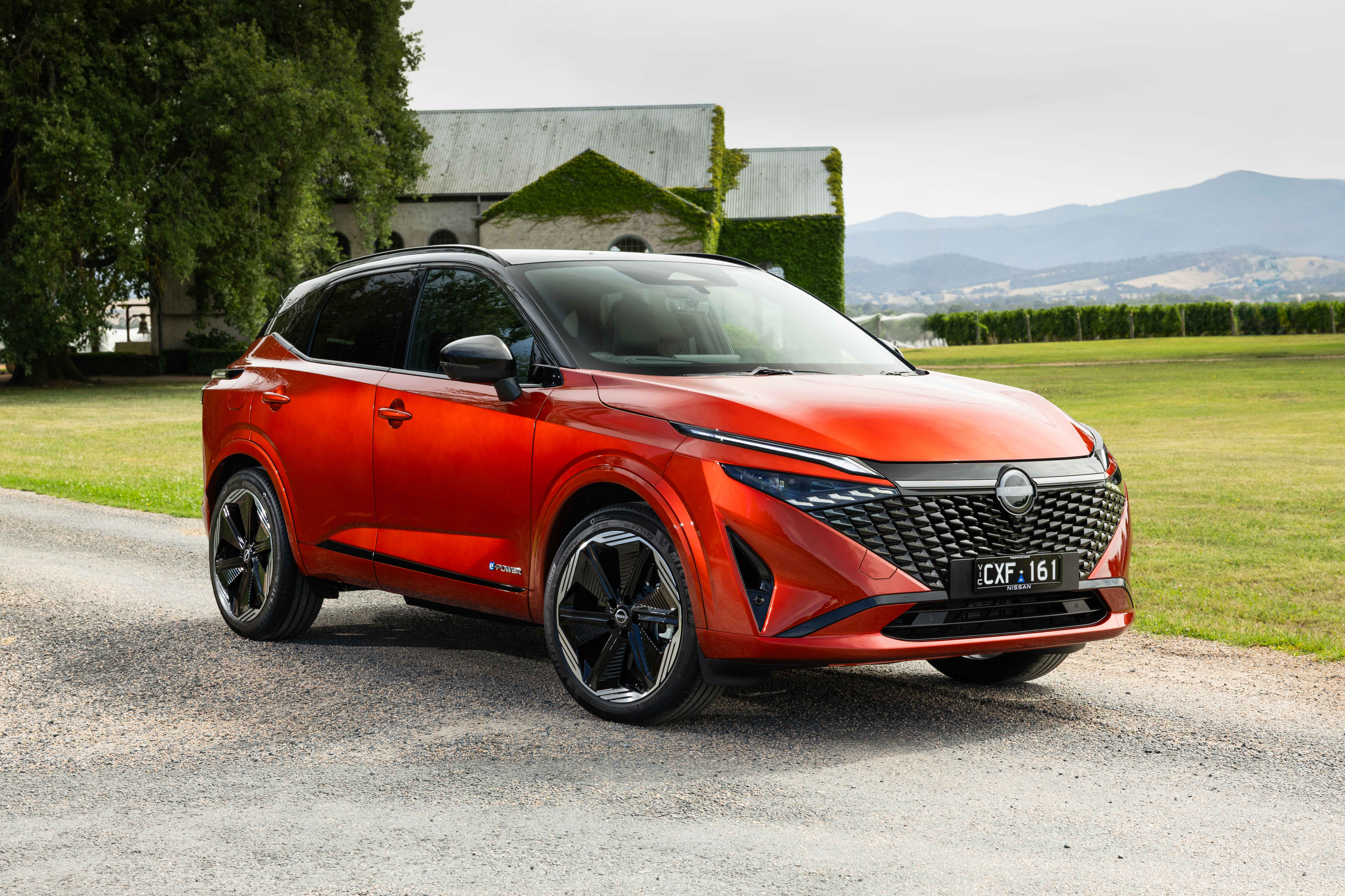 2025 Nissan Qashqai e-Power N-Design's parked on a gravel road