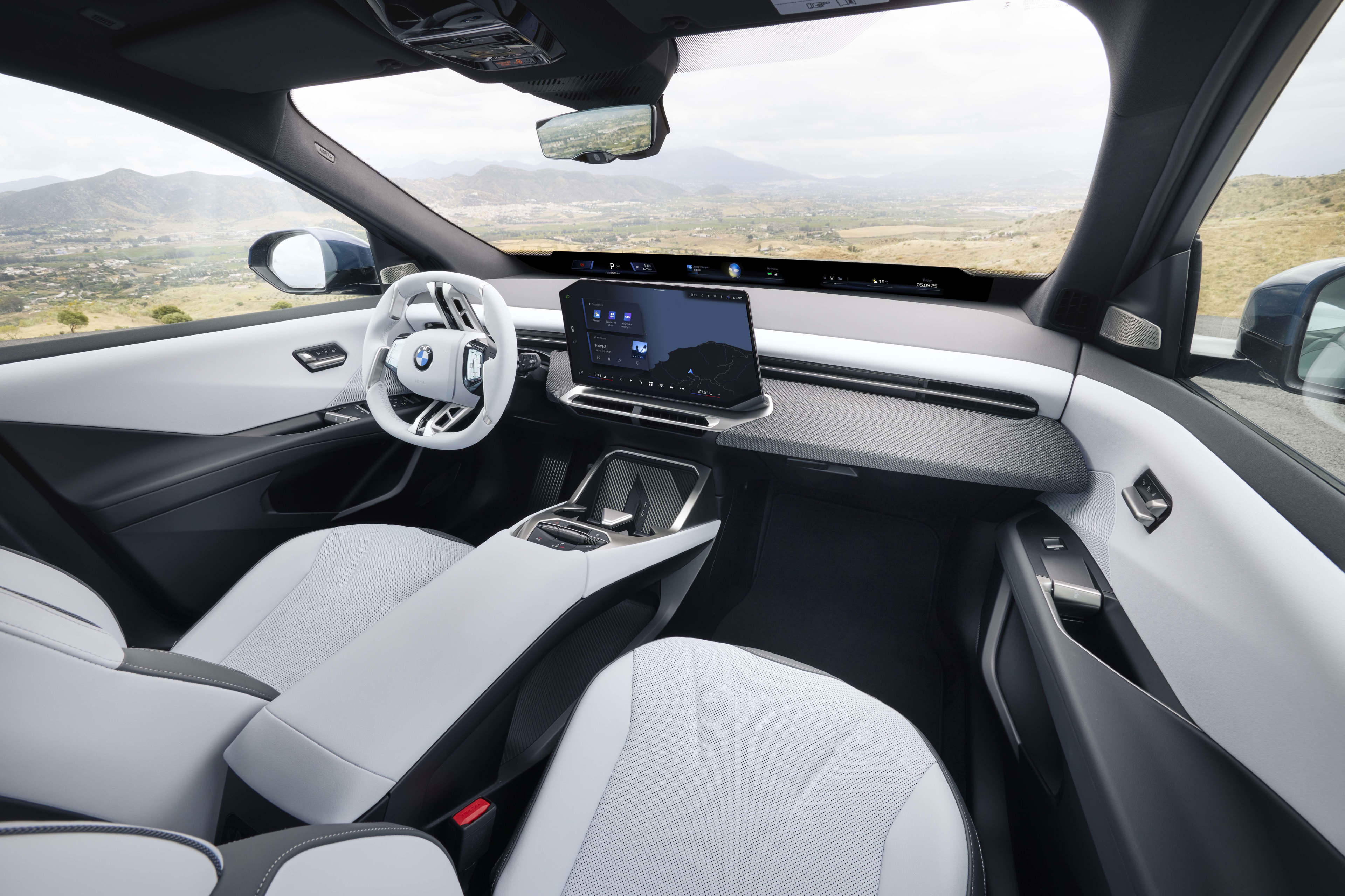 The interior of a concept car at the Munich car show 2025